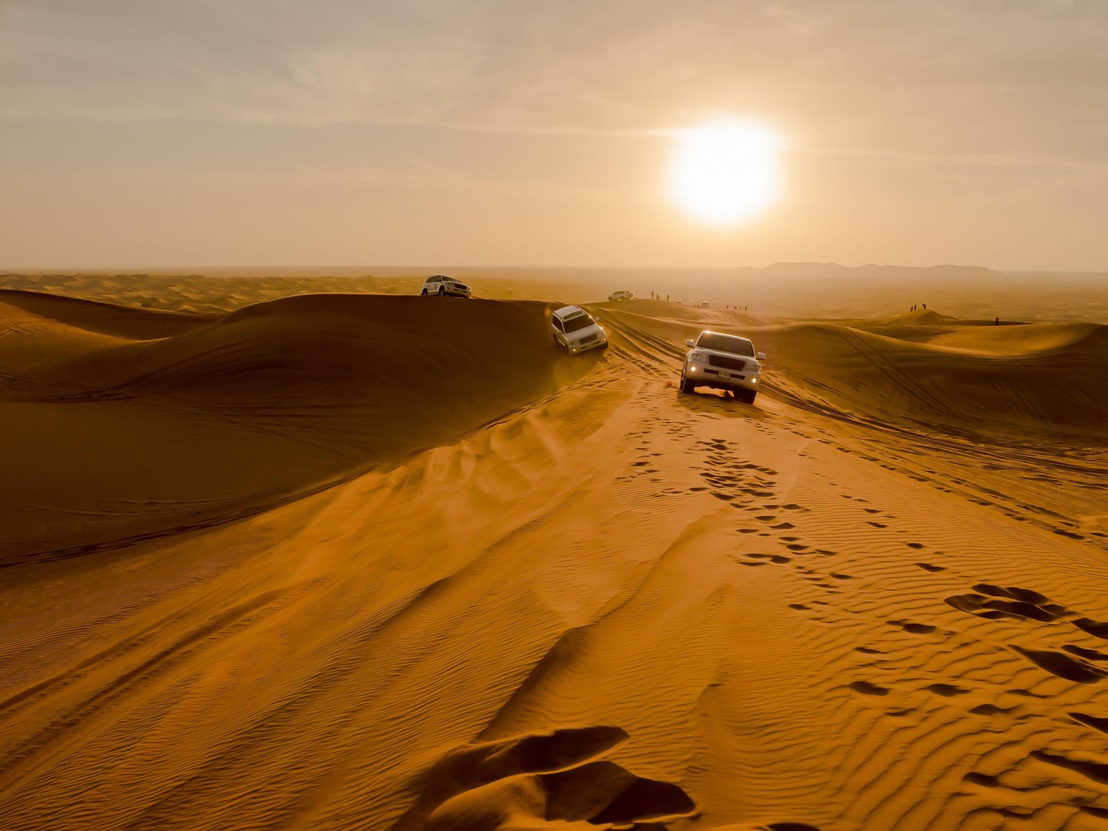 Desert safari at golden hour with Pacific Adventures