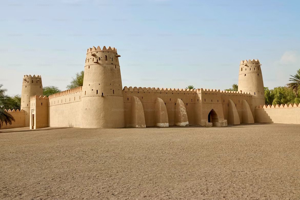 Heritage quarter wind towers in Dubai